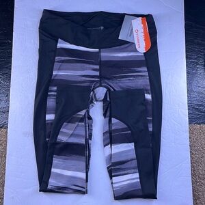 Merrell Soto Black Reflective UPF 50 Dry Wick Women’s Leggings Size Medium - New